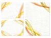 秋冬オレンジ色金色和柄和紙お正月年賀状フレーム和風筆ラインブラシ模様背景壁紙素材