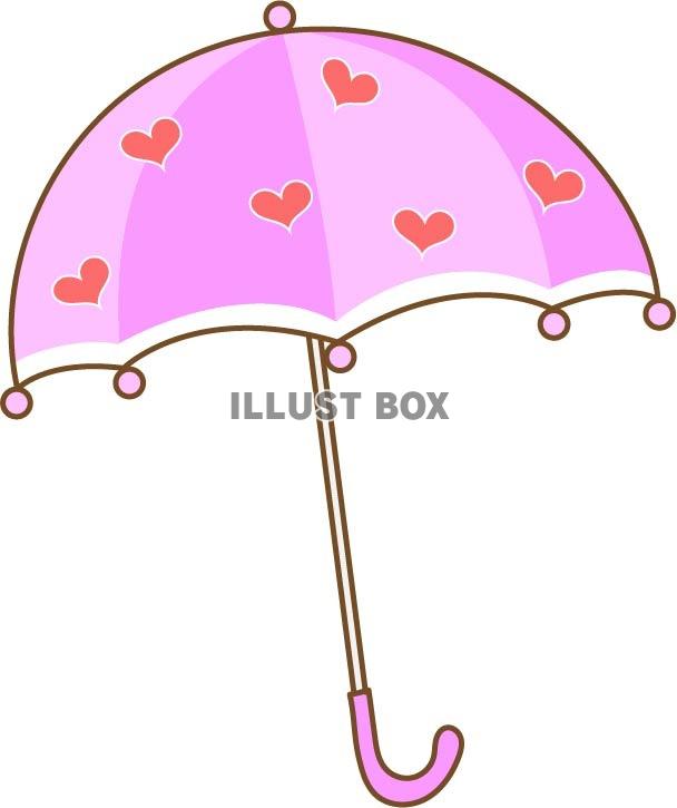 かわいいハートの傘
