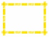 イエローマスキングテープ飾り枠黄色見出しタイトル水彩シンプルフレーム春フリー素材