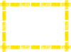 透過PNGイエローマスキングテープ飾り枠黄色見出しタイトル水彩シンプルフレーム春