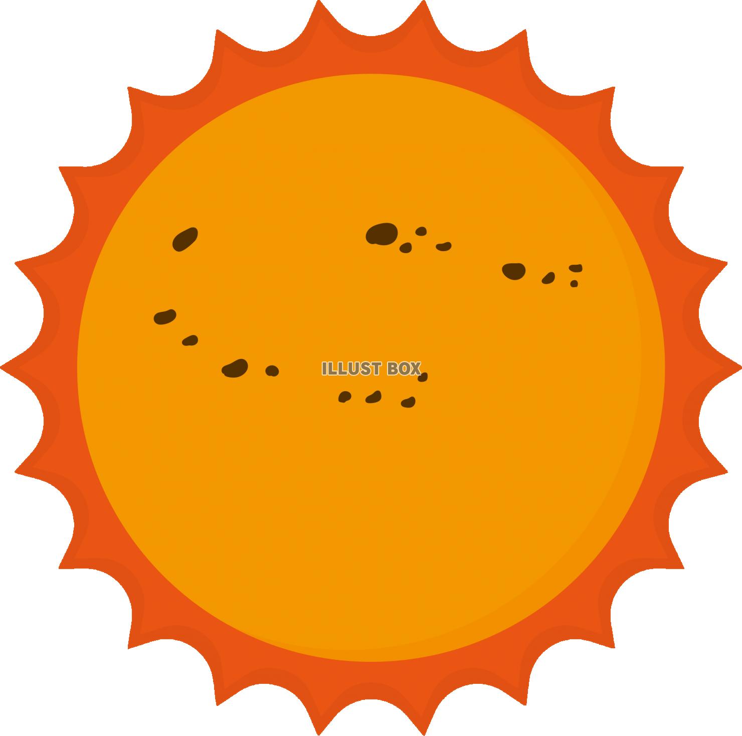 太陽黒点のイメージ