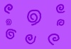 ネガティブ渦背景(紫)