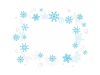 雪の結晶のフレーム素材