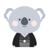 袴を着たコアラ