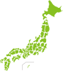日本地図データ（分割）日本列島  46都道府県