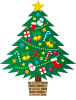 クリスマスツリー・木・モミの木・イメージ