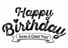  誕生日★Happy Birthdayロゴ★フォント