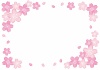 水彩風★桜のフレーム
