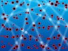 ウイルス感染拡大のイメージの青い背景素材