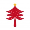 クリスマスツリー　レッド
