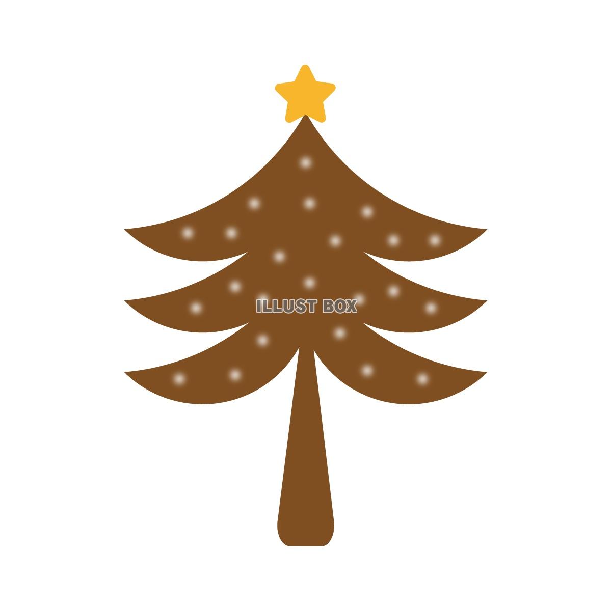クリスマスツリー　ブラウン