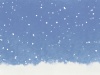 絵本風の幻想的で可愛い絵本の様な雪が降る風景