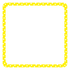 《黄色》正方形・ドットのフレーム