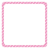 《ピンク》正方形・ドットのフレーム