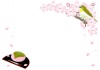 桜と桜餅のフレーム