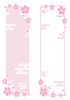 桜の和柄フレーム　縦長セット