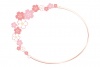 春の桜楕円フレーム06