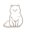 フワフワ猫さん（白）