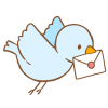 手紙を運ぶ鳥