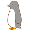 ペンギン②横向き