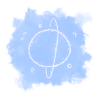 絵本風で可愛い手書きの「天王星」アイコン