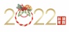 年賀状素材　2022年の装飾ロゴ