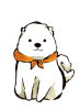 【水彩ベクター】北海道犬