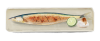 皿に盛り付けられた秋刀魚の塩焼き(zipファイル: pdf,jpg,透過png)