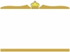 王冠フレームシンプル飾り枠背景額縁イラスト