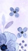 「水彩の花ブルー１」のスマホ壁紙３（1920×1080）　