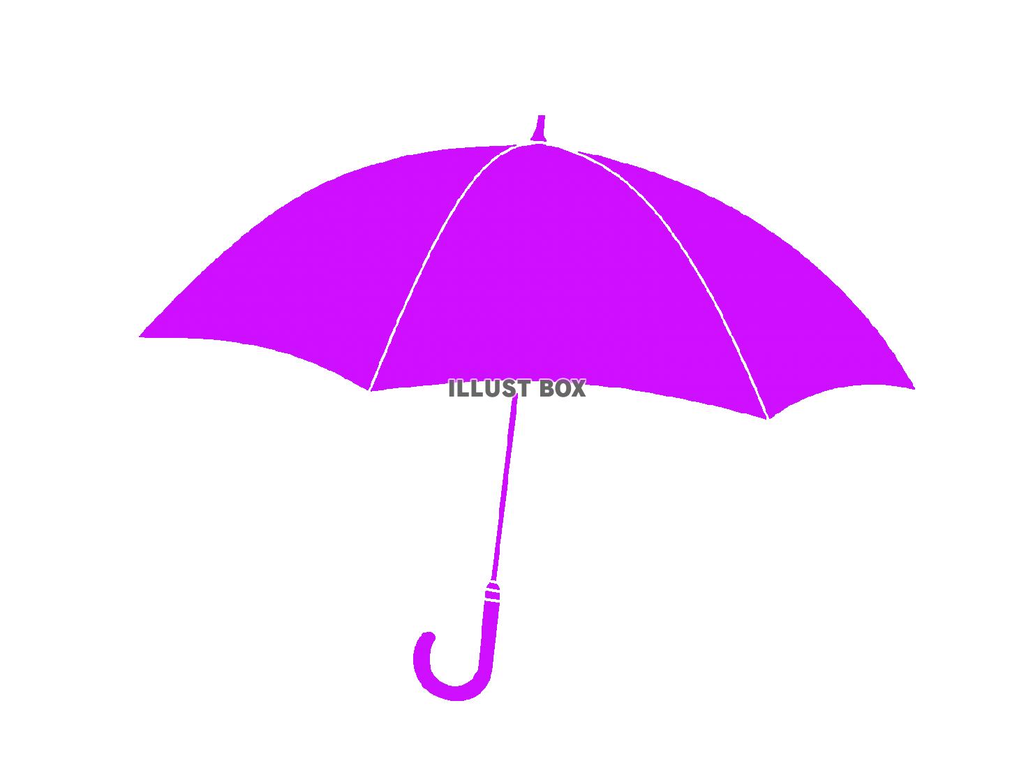 紫色の傘のシルエットアイコン