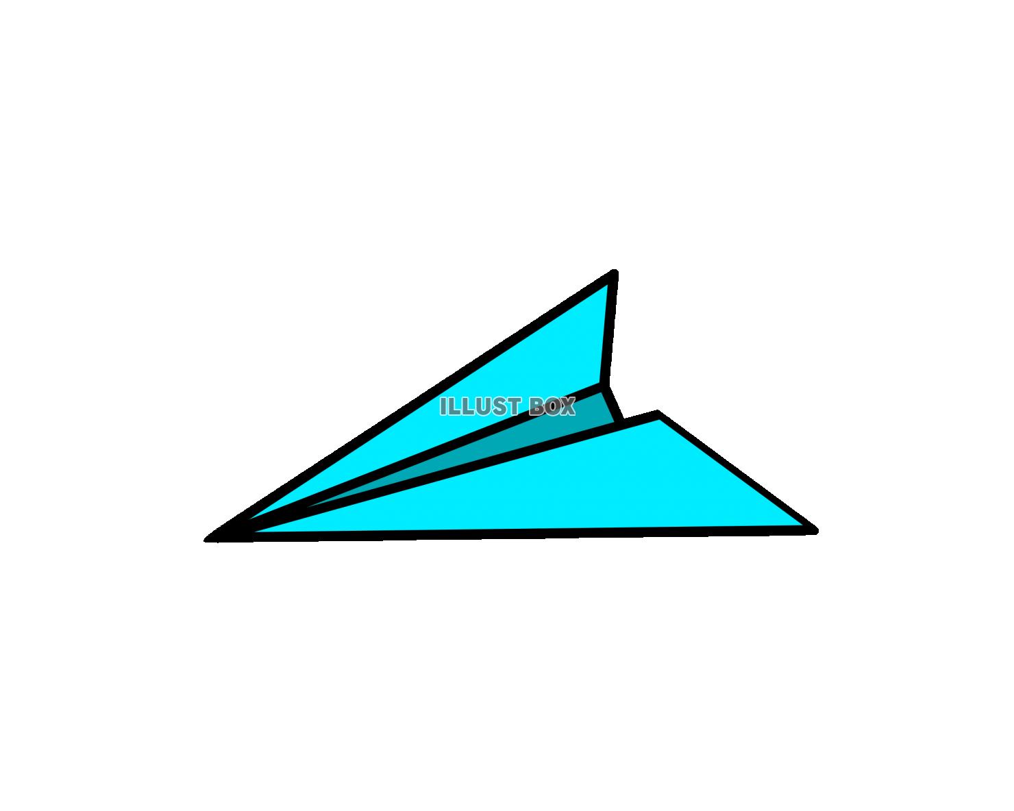 紙飛行機(水色)