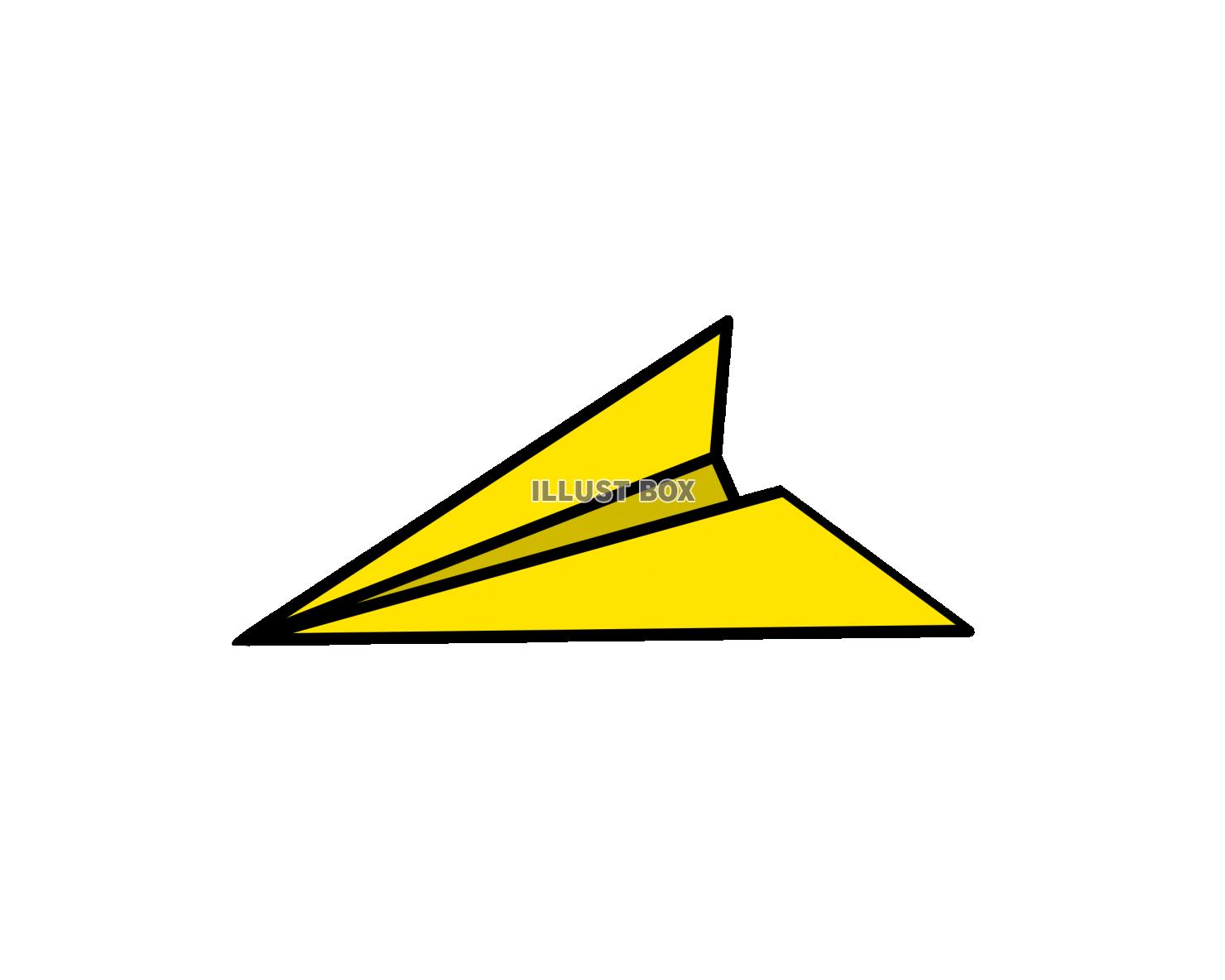 紙飛行機(黄色)