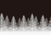シームレスな雪景色の森の背景イラスト