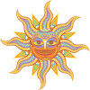 プリミティブな太陽のキャラクター