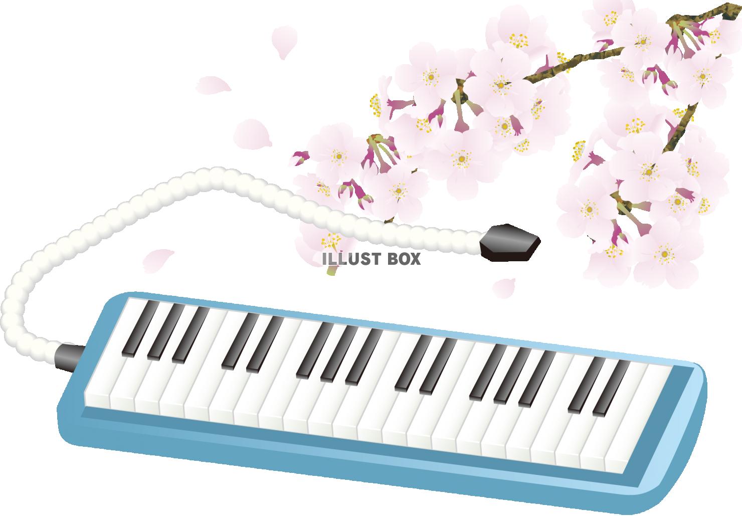 鍵盤ハーモニカ＋桜
