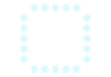 43_枠_雪の結晶・正方形