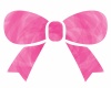  【JPG画像】水彩画風蝶々結びピンク色リボンシルエットアイコン可愛い無料イラストフリー素材