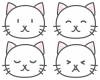 かわいい白猫(zipファイル: pdf,jpg,透過png)
