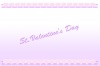 ハートラインのバレンタインメッセージカード：パープル