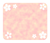白い桜のフレーム　透過png