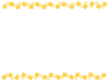 黄色い菜の花のラインフレーム背景