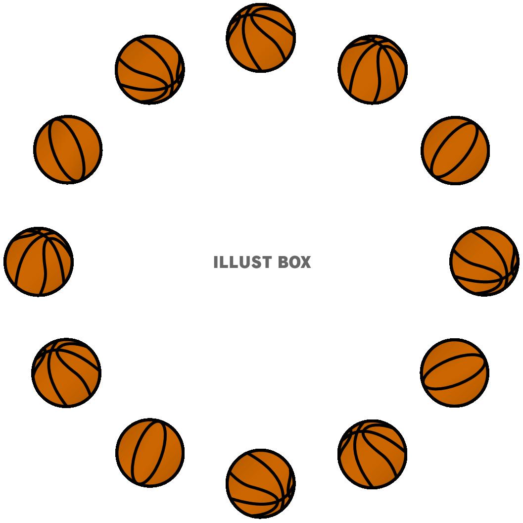 バスケットボールの丸形（円形）フレーム１