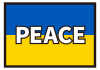14_イラスト_ ウクライナ国旗・PEACE・白文字