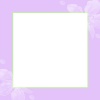 正方形の桜背景フレーム：パープル