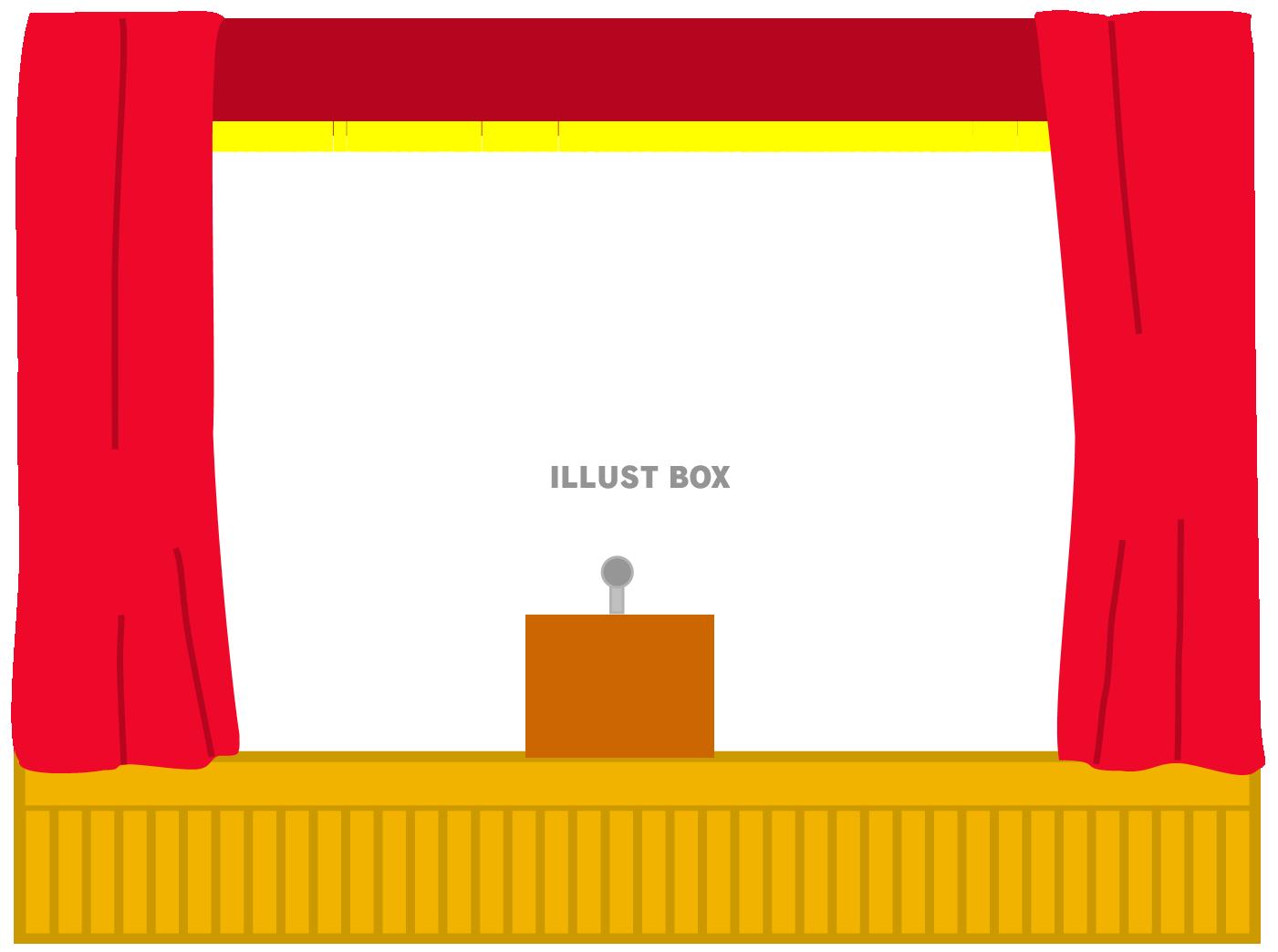 舞台（ステージ）　幕赤　１