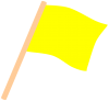 小旗（フラッグ）黄色１