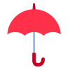 シンプルな赤の傘　ガラなし