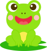蛙・葉