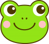 蛙・カエル　顔